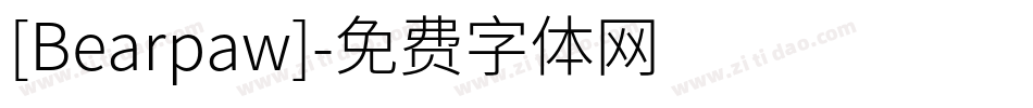 [Bearpaw]字体转换